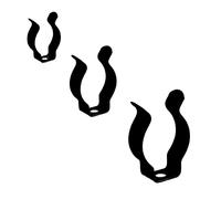 10 X Aperto Strumento Clip Plastica Nera Rivestito Molla Acciaio Grips Dn. 19MM