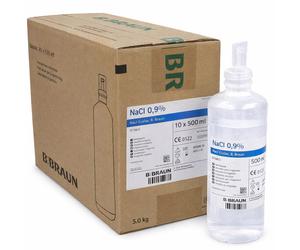 10 X B Braun ECOLAV NaCl 0,9% Cloruro di Sodio Soluzione risciacquo 500 ML