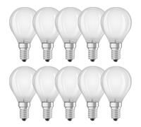 10 X Bellalux LED Filamento Goccia 4W = 40W E14 Opaco 470lm 827 Caldo 2700K [EEK: E]