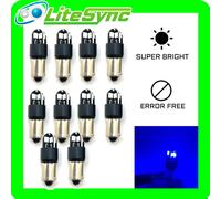 10 x Blu Laterali Interno Lampadine 3030 LED SMD Canbus senza Errori T4W 233