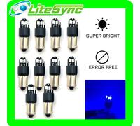 10 x Blu Laterali Interno Lampadine 3030 LED SMD Canbus senza Errori T4W 233