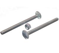 10 X Bulloni E Dadi Per Carrozza / Coach, Zincati BZP M8 X 100 | Onestopdiy N