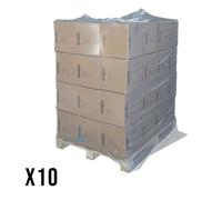10 X Cappuccio Copertura In Film Termoretraibile Protezione Copri Pallet Bancale