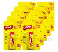 10 X Carmex Classic Click Stick Lip Balm SPF15 Idratante 4.9ml/0.16oz USA