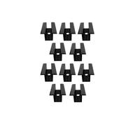 10 X Centre Clamp Pv Solar Panels, Black, Module Clamp for All Frame Heights, Solar Panels Bracket