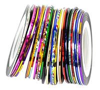 10 x Colorful 20m Rolls Suggerimenti per nail art Striping Tape Line Sticker Decorazione fai-da-te Elegante e popolare Clever design