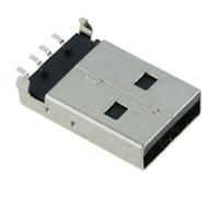 10 x Connettore USB-A Maschio Verticale su PCB per Saldatura Switch Electronics