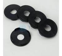 10 X Coprimozzi Coprimozzo Coprimozzo 54,0 - 49,5 Mm - UR/S - Nero