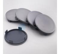 10 X Coprimozzi Coprimozzo Coprimozzo Ruota 64,0 - 61,5 Mm - Argento