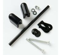 10 X Copriwater Montaggio Kit Classico con Nero Cerniere Onestopdiy Nuovo