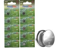 10 x CR927 DL927 ECR927 BR927 3V PoundMax batteria a bottone al litio