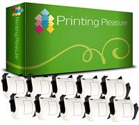 10 x DK11202 Etichette adesive compatibile per Brother P-Touch QL-500 QL-500BW QL-570 QL-700 QL-720NW QL-800 QL-810W QL-820NWB QL-1050 QL-1100 QL-1110NWB | 62mm x 100mm | 300 Etichetta per Rotolo