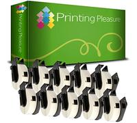 10 x DK11204 Etichette adesive compatibile per Brother P-Touch QL-500 QL-500BW QL-570 QL-700 QL-720NW QL-800 QL-810W QL-820NWB QL-1050 QL-1100 QL-1110NWB | 17mm x 54mm | 400 Etichetta per Rotolo