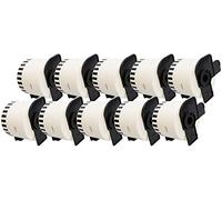 10 x DK22205 62mm x 30.48m Etichette continuo compatibile per Brother P-Touch QL-500 QL-500A QL-550 QL-560 QL-570 QL-700 QL-710W QL-720NW QL-800 QL-810W QL-820NWB QL-1050 QL-1060N QL-1100 QL-1110NWB
