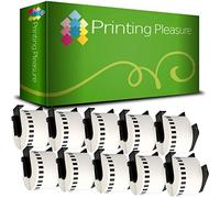 10 x DK22223 Etichette adesive continuo compatibile per Brother P-Touch QL-500 QL-500BW QL-550 QL-570 QL-700 QL-720NW QL-800 QL-810W QL-820NWB QL-1050 QL-1100 QL-1110NWB | 50mm x 30.48m | Bianco