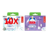 10 X Duck Fresh Discs Gel Wc 2 Ricariche Assortito: Eucalipto - Lavanda