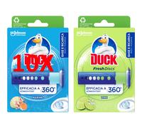 10 X Duck Fresh Discs Gel Wc Base + Ricarica Assortito: Marine - Lime