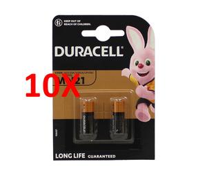 10 X Duracell Batteria Alkaline Mn21 A23 12v 2 Pz.