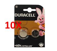 10 X Duracell Batteria Lithium Long Lasting Power 3 Volt 2 Pz.2016