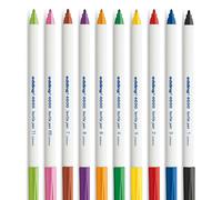 10 X Edding 4600 Tessuto T-Shirt Tessuto Pennarello Penna - Fine 1mm Linea