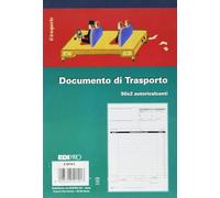 10 X Edipro Blocco DDT E5214C A5 50fogli due copie, confezione da 10 Blocchi