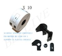 5 X Etichette Compatibile per Brother DK11208 38mmX90mm QL1050 1000 1060N+Telaio
