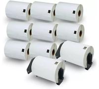 10 X Etichette di Ricambio Compatibili Brother DK-11247, 103 x 164 mm