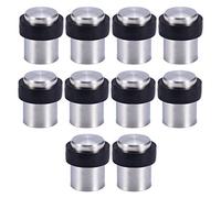 10 X Fermaporta a Pavimento in Acciaio Inossidabile con Gomma Altezza 45mm