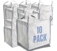 10 x FIBC Bulk Builders da giardino, 1 ton T-Borsa sacchetti Sacco per rifiuti