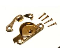 10 X Finestra Puzzola Chiusure Gancio Sicurezza Ottone Cromato Eb Steel Onestop