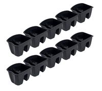 10 x fioriera 24 cm vaso da appendere vaso da fiori vaso da balcone vaso da r...