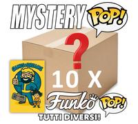 10 X Funko Pop Mistery Box Pezzi diversi Regular + 10 soft Protector Regular