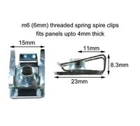 10 X GAS GAS PRO OSSA TRIALS AIRBOX FRAME TANK SEAT SPRING SPIRE U NUT CLIPS M6