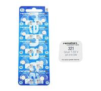 10 X genuino Renata 321 SR616SW Swiss made polso orologio scarico basso argento ossido 1.55 v batteria batterie - parte della gamma di accessori Crazy4fones