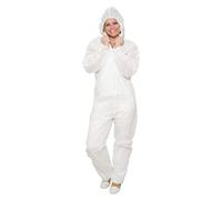 10 X Getta tuta taglia M - L - XL - XXL - XXXL - bianco - blu - verde - Tuta protettiva - Pittore tuta monouso - Overall - Marca bicap, Bianco