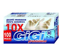 10 X Gigi Casa Guanti Lattice Misura Media Scatola 100 Pz