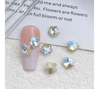 10 x gocce d'acqua quadrati arte cuori strass farfalla Art-Dec