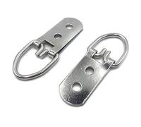 10 x Heavy Duty Picture Hanger D anelli 58 mm nichelato