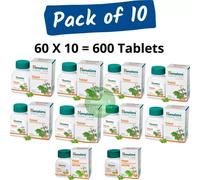 10 x Himalaya Tulasi Tulsi 600 compresse per il benessere respiratorio scaden...