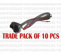 10 X Interruttore Dipper Per Fari Lambretta SX GP Con Pulsanti Neri