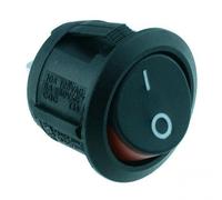 10 X Interruttore Rocker Rotondo 'Visi On' SPST Circolare R13-112A2-02