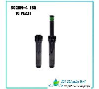 10 X IRRIGATORE STATICO POP UP RAIN S020N-4 CORPO 10 CM ALZO 10 CM - 15A
