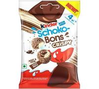 10 x Kinder Joy Cioccolato Croccante 4 Pezzi, Aroma di Latte e Cacao 22gm