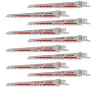 10 x Lame Saxton 150mm Ricambi Sega A Sciabola Legno lame R644D per Bosch Makita ecc