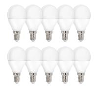 10 x Lampadina LED a Goccia 8W=52W E14 Opaca 160° Bianco Freddo 6000K