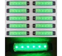 10 x LED 24 V verde profilo luci per rimorchio camper camion ribaltabile camper