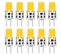 10 X LED COB Lampadina A Stelo 2,5W = 32W GY6,35 Chiara 12V 200lm Calda 2700K [EEK: G]