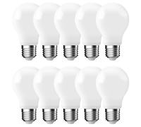10 X LED Filamento A60 Pera 8,5W=75Watt E27 Opale Opaco 1055lm Bianco Caldo [EEK: E]