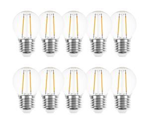 10 X LED Filamento Gocce 1W=15W E27 Chiaro Sfere Retrò Nostalgia Bianco Caldo