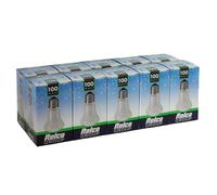 10 X Leuci Lampadina Krypton M50 Forma di Fungo 100W E27 Opale Opaco Lampada